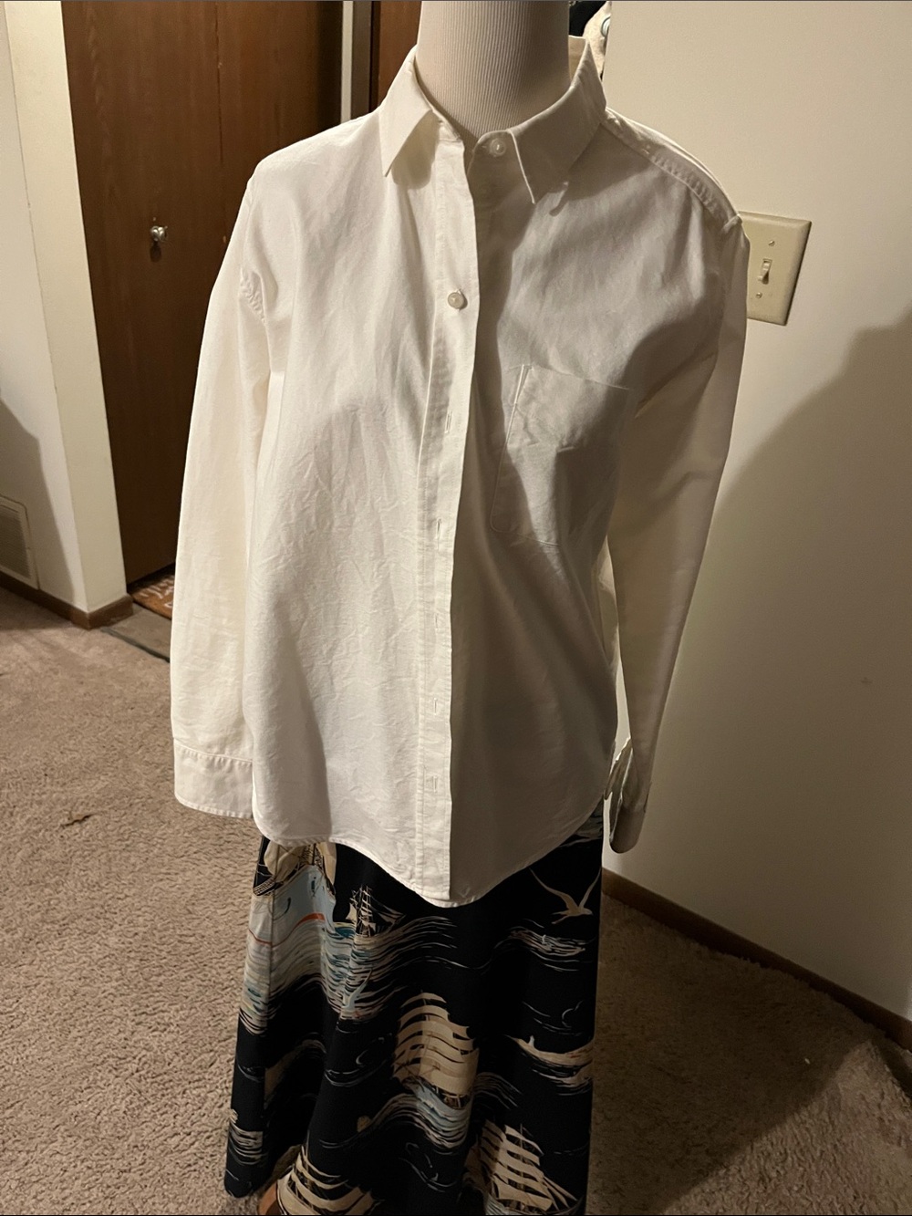 Everlane White Button-Up Shirt